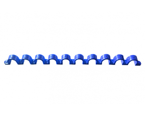 Гребенка из скоб для сантехнических труб для монтажных пистолетов (20 мм, синий, 10 мест, 10 шт/уп)