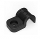 Крепеж-скоба пластиковая односторонняя для прямого монтажа черная в п/э д16 (50шт/750шт уп/кор) Промрукав