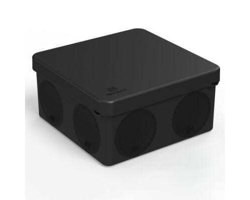 Коробка распределительная 60-0300-9005 для прямого монтажа двухкомпонентная безгалогенная (HF) черная 100х100х50 (66шт/кор) Промрукав